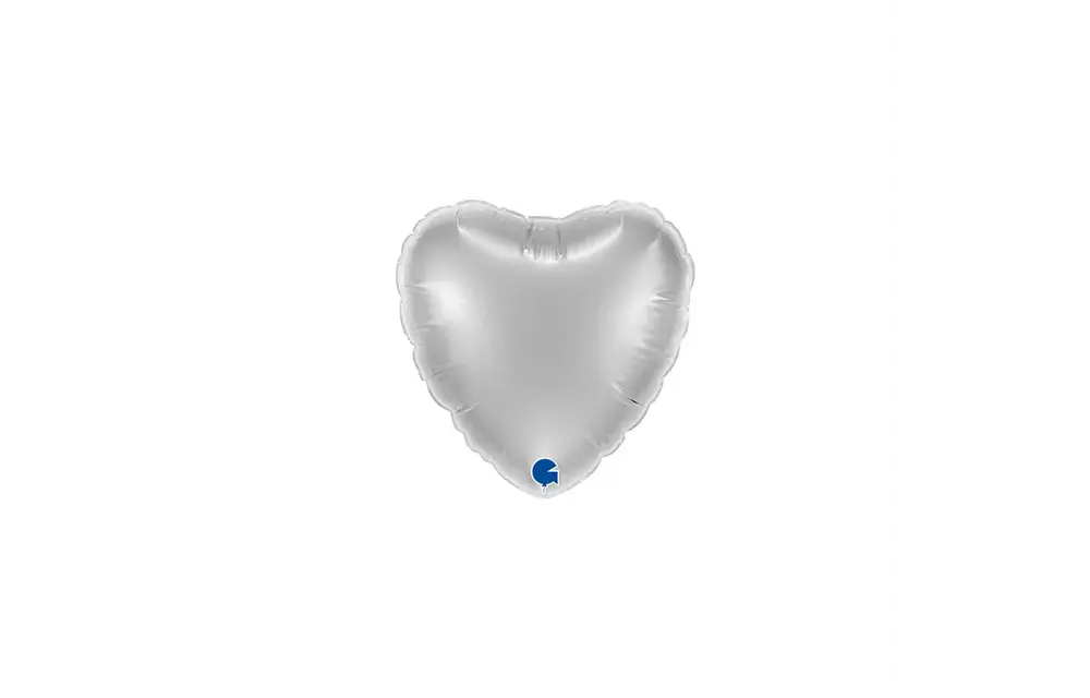 Heart - Silver - 4 inch - Grabo - 10 pcs