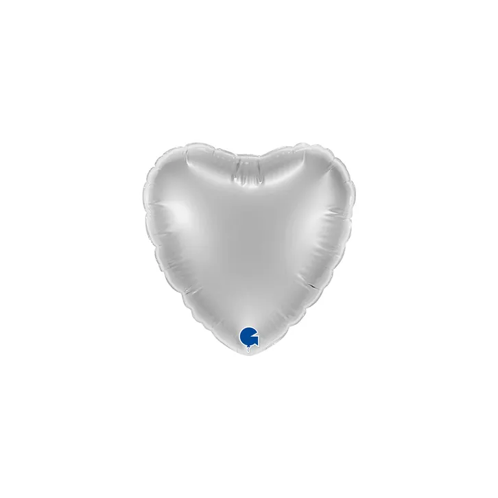 Heart - Silver - 4 inch - Grabo - 10 pcs