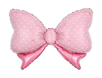 Pink Bow - Polka Dots - 37cm x 60cm