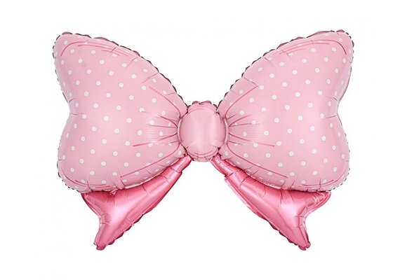 Pink Bow - Polka Dots - 37cm x 60cm