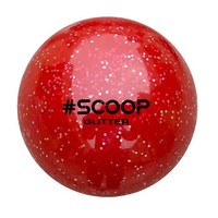 Astro Hockeybal - Standard - Red Glitter - Set van 6 Scoop Astro Hockeybal - Standard - Red Glitter - Set van 6