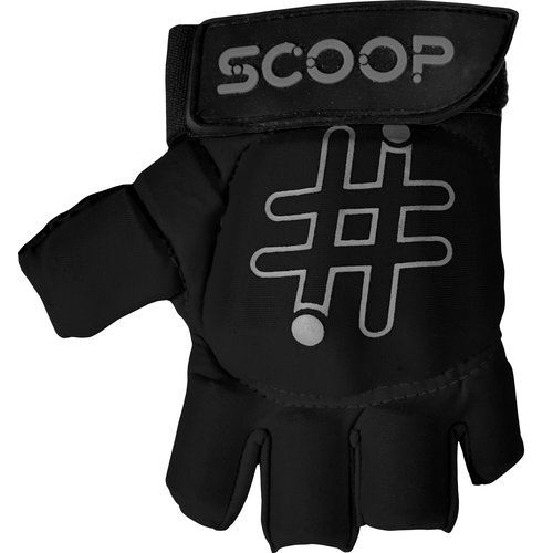 Scoop Hockey Handschoen - Half Finger - Black