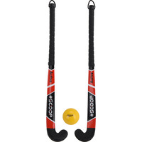 Straat Hockeystick - Street Hockey Set - Red - Hockeystick Junior Scoop Straat Hockeystick - Street Hockey Set - Red - Hockeystick Junior