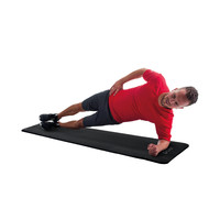 Fitness Mat - NBR - Zwart 180x60 Pure2Improve Fitness Mat - NBR - Zwart 180x60