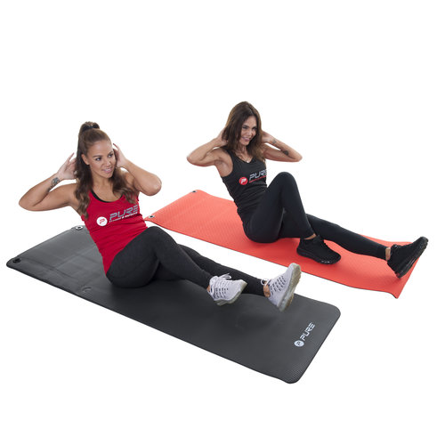 Fitness Mat - NBR - Zwart 180x60 Pure2Improve  Fitness Mat - NBR - Zwart 180x60
