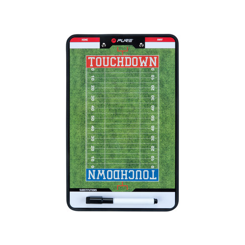 Pure2Improve  Coachbord Dubbelzijdig - American Football Tacktiekbord - Incl. Magneten en Stift