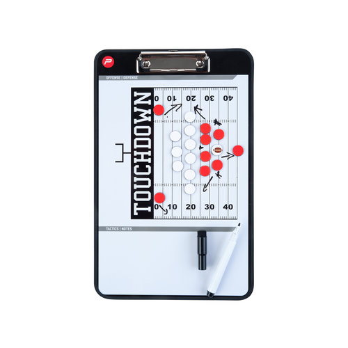 Pure2Improve  Coachbord Dubbelzijdig - American Football Tacktiekbord - Incl. Magneten en Stift