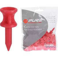 Tee 31 mm - Red - 30 Stuks Pure2Improve Tee 31 mm - Red - 30 Stuks