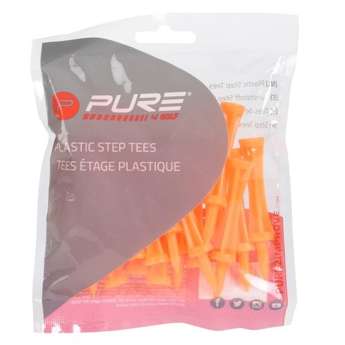 Pure2Improve  Tee 69 mm - Orange - 20 Stuks