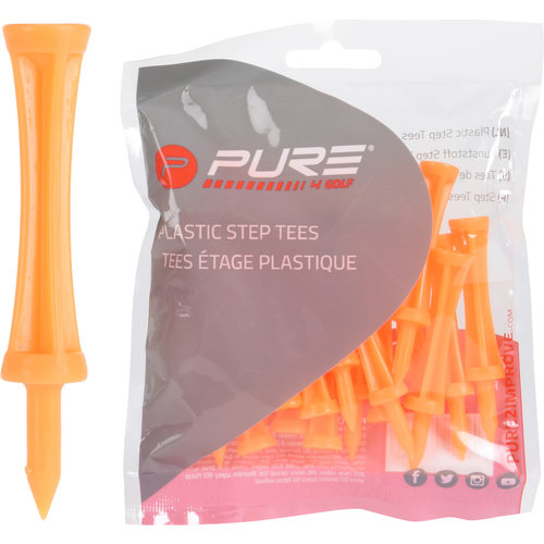 Pure2Improve  Tee 69 mm - Orange - 20 Stuks