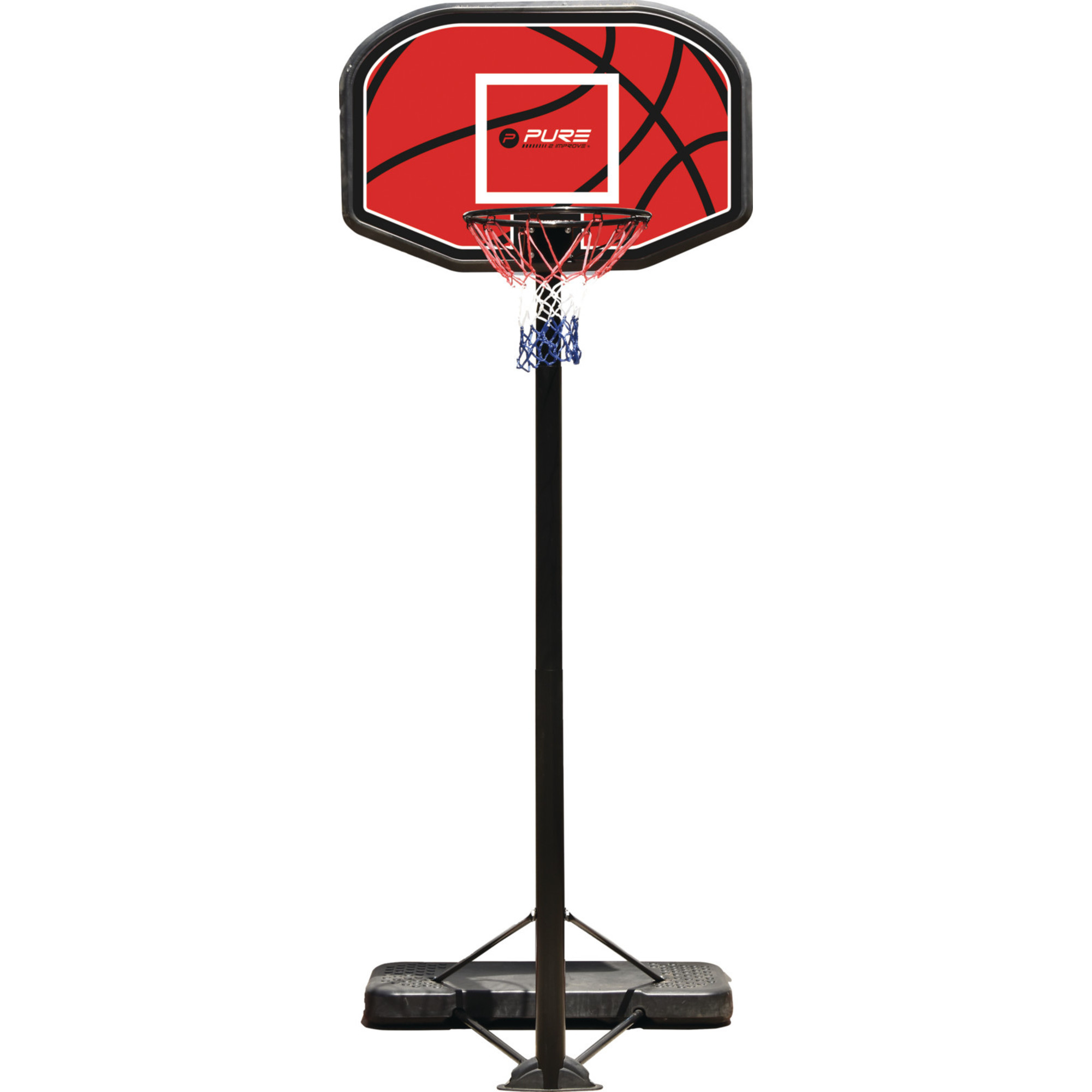 Ritueel Bron Asser Basketbalpaal - 1.90m - 3.40m verstelbaar - ⌀45cm basketbalring -  Sportamundo.com