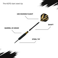 KOTO Brass Multiset - 12 Darts - 23 Gram KOTO KOTO Brass Multiset - 12 Darts - 23 Gram
