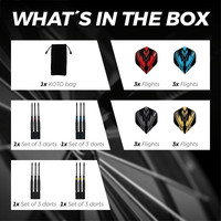 KOTO Brass Multiset - 12 Darts - 23 Gram KOTO KOTO Brass Multiset - 12 Darts - 23 Gram
