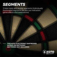 KOTO Berlin Elektronisch Dartbord - Softtip Dartbord KOTO KOTO Berlin Elektronisch Dartbord - Softtip Dartbord