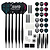 2 KOTO Black Brass Soft Tip Darts - 90-delige Set - Dart Accessoires