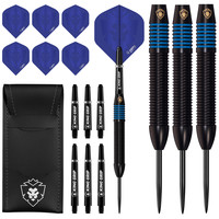 KOTO KOTO Kingprove Black & Blue Brass - Dartpijlen