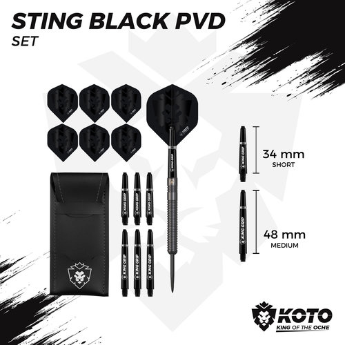 KOTO Sting Black PVD 90% - Dartpijlen KOTO KOTO Sting Black PVD 90% - Dartpijlen