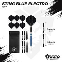 KOTO Sting Blue Electro 90% - Dartpijlen KOTO KOTO Sting Blue Electro 90% - Dartpijlen