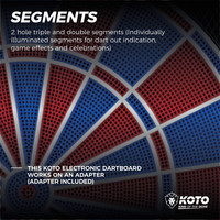 KOTO Dakar Electronic Dartboard - Soft Darts KOTO KOTO Dakar Electronic Dartboard - Soft Darts