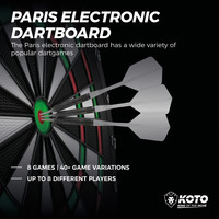 KOTO Paris Elektronisch Dartbord - Soft Darts KOTO KOTO Paris Elektronisch Dartbord - Soft Darts