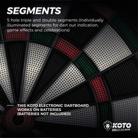 KOTO Helsinki Elektronisch Dartbord - Soft Darts KOTO KOTO Helsinki Elektronisch Dartbord - Soft Darts
