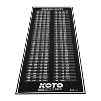 KOTO Carpet Check Out - Dartmat - 237 x 80 cm KOTO KOTO Carpet Check Out - Dartmat - 237 x 80 cm