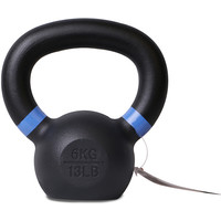 Kettlebell Gietijzer 6KG - Breed Handvat Pure2Improve Kettlebell Gietijzer 6KG - Breed Handvat