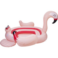 Opblaasbare Flamingo - 6 Persoons Opblaas Eiland - 340x300x180 cm Pure4Fun Opblaasbare Flamingo - 6 Persoons Opblaas Eiland - 340x300x180 cm