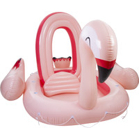 Opblaasbare Flamingo - 6 Persoons Opblaas Eiland - 340x300x180 cm Pure4Fun Opblaasbare Flamingo - 6 Persoons Opblaas Eiland - 340x300x180 cm
