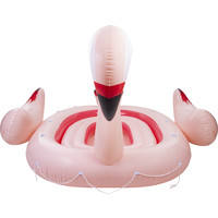 Opblaasbare Flamingo - 6 Persoons Opblaas Eiland - 340x300x180 cm Pure4Fun Opblaasbare Flamingo - 6 Persoons Opblaas Eiland - 340x300x180 cm