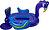 Opblaasbare Pauw - 6 Persoons Opblaas Eiland - 340x300x180 cm