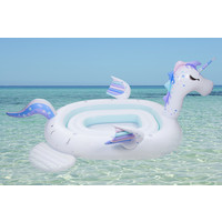 6 Persoons Opblaas Eiland - Opblaasbare Eenhoorn - 340x300x180 cm Pure4Fun 6 Persoons Opblaas Eiland - Opblaasbare Eenhoorn - 340x300x180 cm