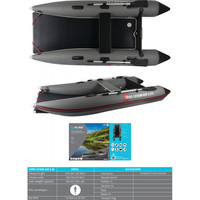 Opblaasbare Catamaran - 5 personen - Incl. Peddels - 335x160cm Pure4Fun Opblaasbare Catamaran - 5 personen - Incl. Peddels - 335x160cm