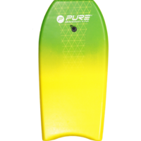 Body Board - Lightweight - Geel/Groen/Wit Pure4Fun Body Board - Lightweight - Geel/Groen/Wit