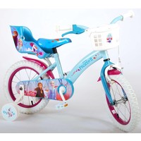 Frozen 2 - Mädchenfahrrad mit Stützrädern und Puppensitzfahrrad - 12, 14 & 16 Zoll Frozen Frozen 2 - Mädchenfahrrad mit Stützrädern und Puppensitzfahrrad - 12, 14 & 16 Zoll