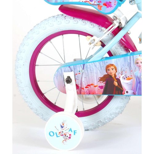 Frozen Frozen 2 Meisjesfiets - Incl. 2 Handremmen & Poppenzitje Fiets - 12, 14 & 16 Inch