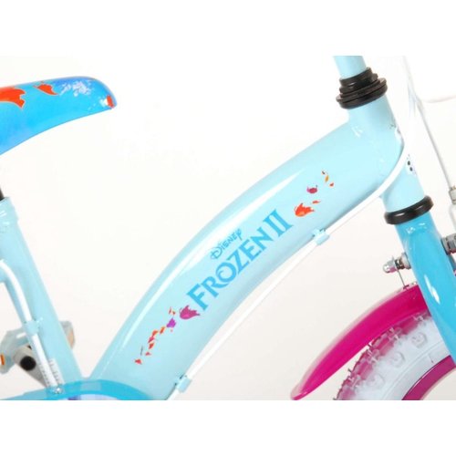 Frozen Frozen 2 Meisjesfiets - Incl. 2 Handremmen & Poppenzitje Fiets - 12, 14 & 16 Inch