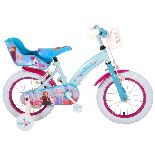 Frozen Frozen 2 Meisjesfiets - Incl. 2 Handremmen & Poppenzitje Fiets - 12, 14 & 16 Inch