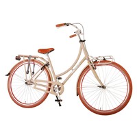 Omafiets 28 Inch - Meisjesfiets Incl. Hand- & Terugtraprem - Zand Mat Volare Omafiets 28 Inch - Meisjesfiets Incl. Hand- & Terugtraprem - Zand Mat