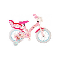 Frozen Disney Prinses Meisjesfiets met Zijwieltjes & Poppenzitje Fiets - 12, 14 & 16 Inch