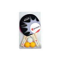 Sponeta Record Set - Tafeltennis Batjes - Incl. 3 Ping Pong Balletjes Sponeta Sponeta Record Set - Tafeltennis Batjes - Incl. 3 Ping Pong Balletjes