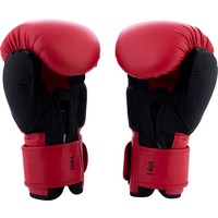 Brute Brute Kickboxhandschuhe  - Weiches Polyester - Schwarz & Rot
