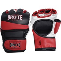 Brute MMA Boxhandschuhe - Weiches Polyester - Schwarz & Rot Brute Brute MMA Boxhandschuhe - Weiches Polyester - Schwarz & Rot