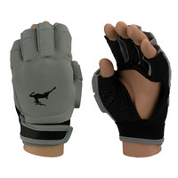 Hockey Handschoen Open - Half Finger - Grijs STAG Hockey Handschoen Open - Half Finger - Grijs