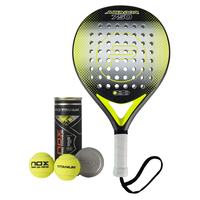 Pure2Improve Padel Racket Jugador 750 - Rond - Zwart & Geel - Inc. 3 Nox Ballen Pure2Improve Pure2Improve Padel Racket Jugador 750 - Rond - Zwart & Geel - Inc. 3 Nox Ballen