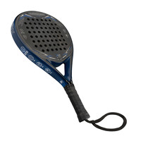 XQMax Padelracket Hurricane 4.0 - Druppelvorm - Zwart & Blauwadelracket Hurricane 4.0 - Druppelvorm - Zwart & Blauw