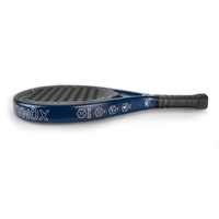 XQMax Padelracket Hurricane 4.0 - Druppelvorm - Zwart & Blauwadelracket Hurricane 4.0 - Druppelvorm - Zwart & Blauw