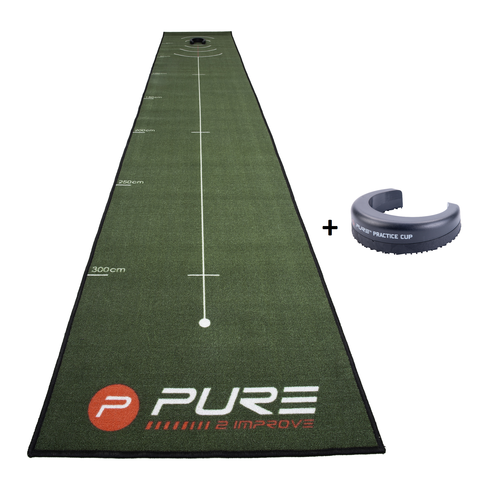 Pure2Improve  Golf Putting Mat - Indoor Golf - 66x400 cm