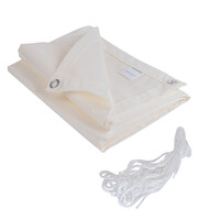 Balkonscherm Rechthoek Crème Polyester Balkonscherm Rechthoek Crème Polyester