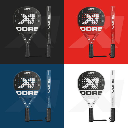 X1TE X1TE Padel Racket Core Black - Set mit 3 Padelbällen - Copy